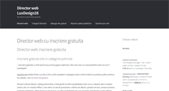 Desktop Screenshot of director-web.luxdesign28.ro