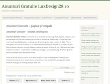Tablet Screenshot of anunturigratuite.luxdesign28.ro