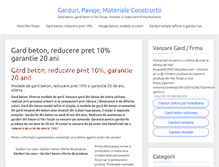 Tablet Screenshot of garduri-romania.luxdesign28.ro